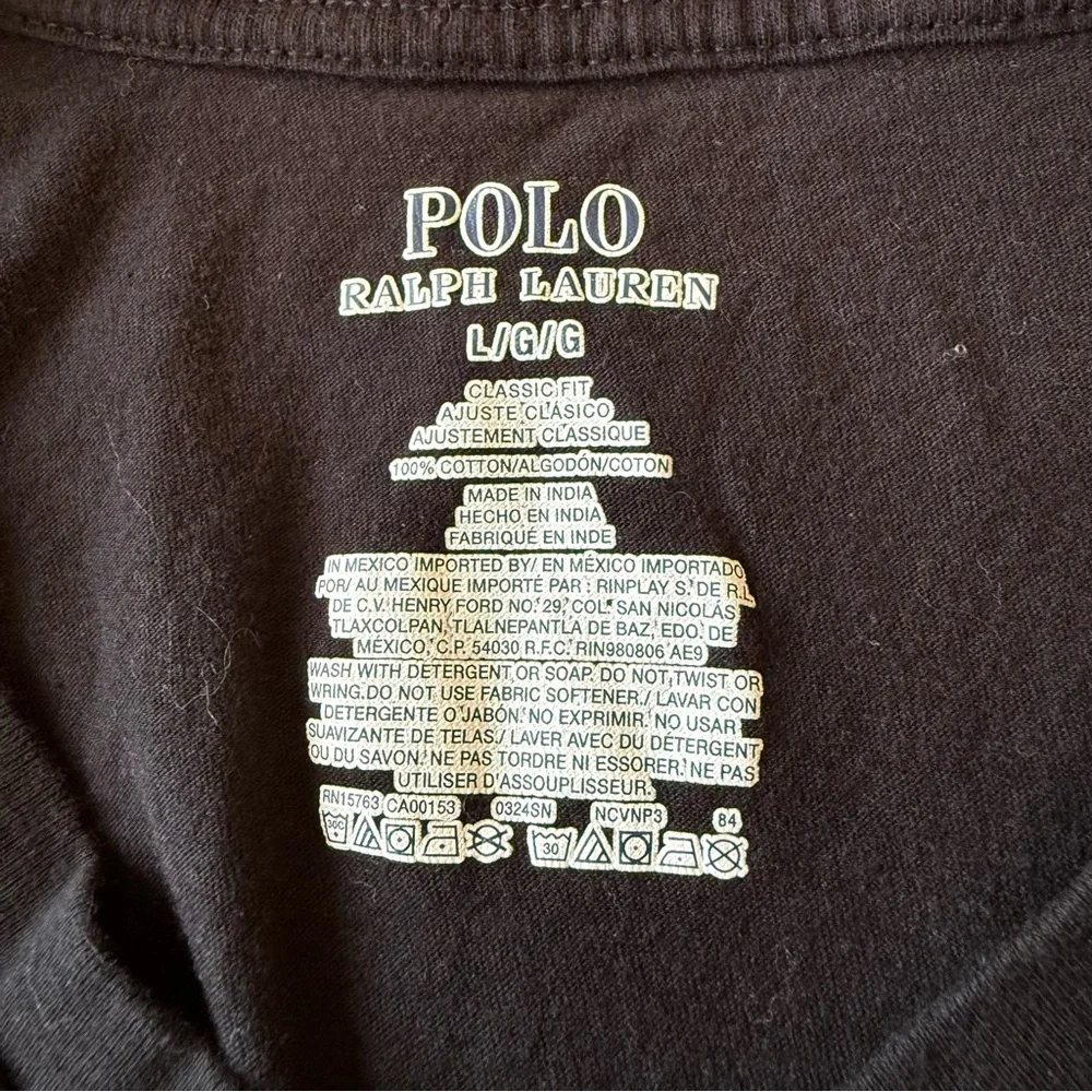 Polo Ralph Lauren Black Basic Shirt Size L